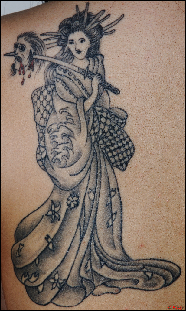 Geisha - Tattoo - shoulder tattoo