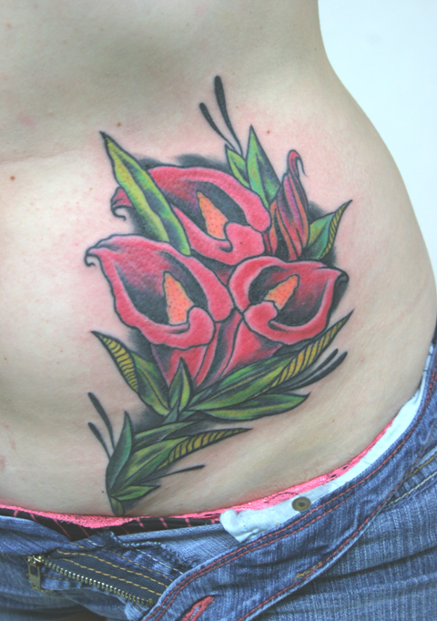 fairy tattoos - calla lily tattoo. fairy aquarius tattoos. fairy tattoos