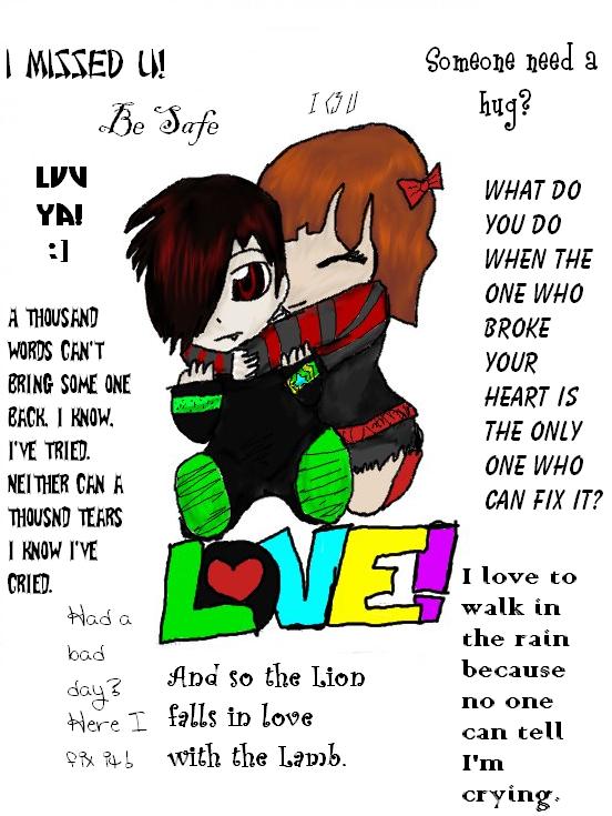 cute i love you mom quotes_15. cute anime chibi couples.
