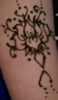 Henna tattoo- spiritual flower - flower tattoo
