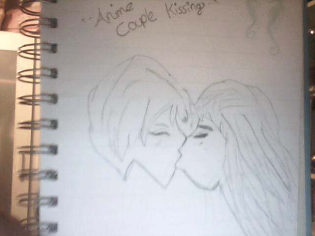 romantic anime couples kissing. Anime couple kissing by