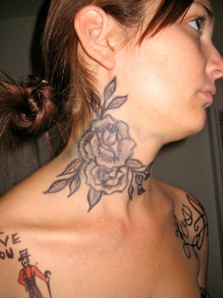 Kat Von D neck tattoo by Renietowne on deviantART
