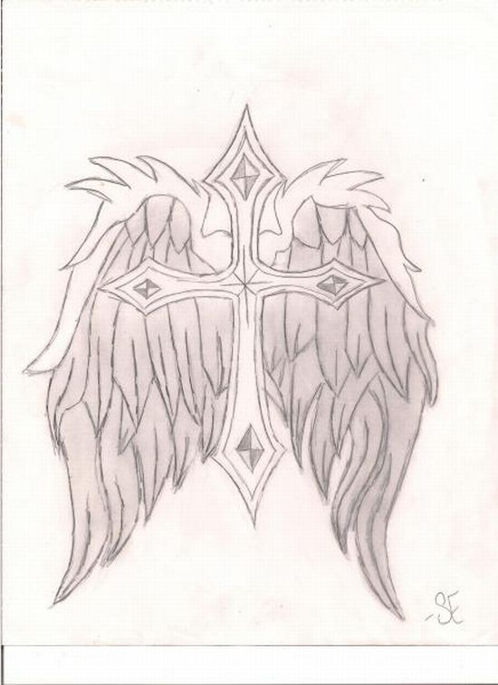 Cross with wings by redvelvetplease95 on deviantART