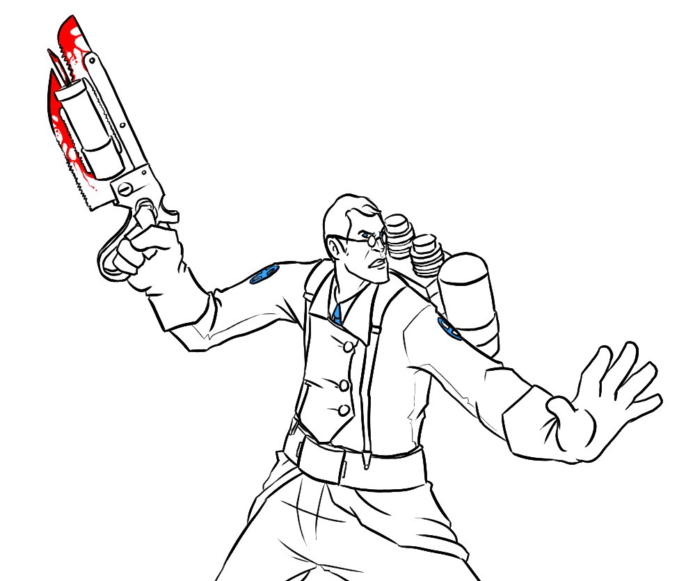 team fortress 2 spy coloring pages - photo #25