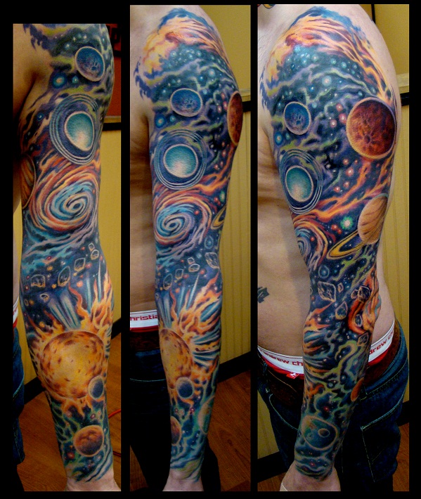 solar sleeve - sleeve tattoo