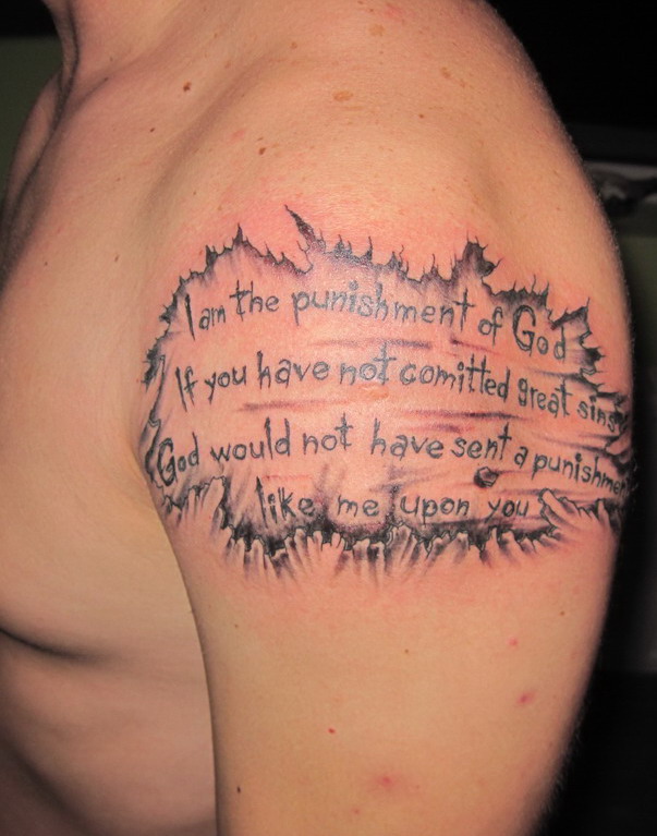 Examples of tattoo sayings born to lose strength live free or die 