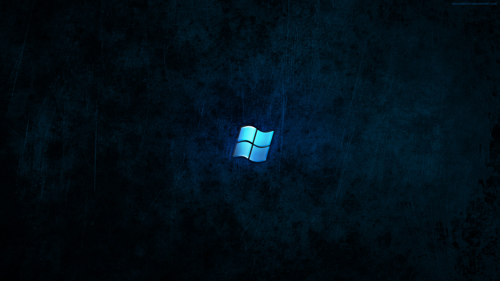 Dark Blue Windows Desktop Background
