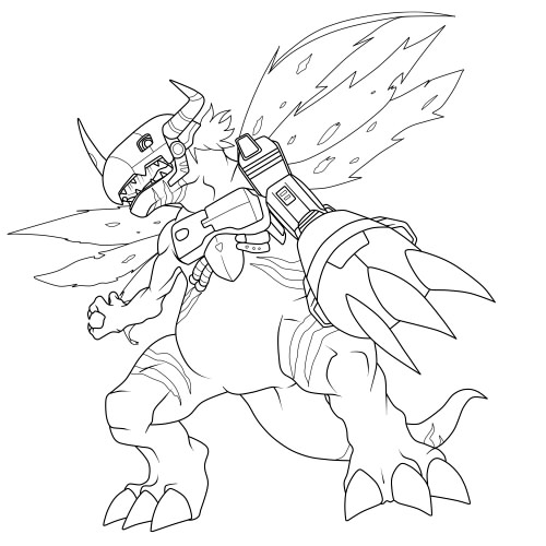 ultimate digimon coloring pages - photo #14