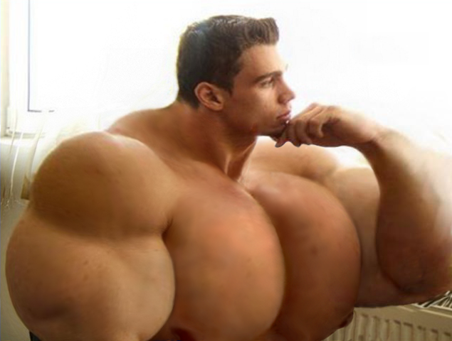 Muscular Teen With Big 45