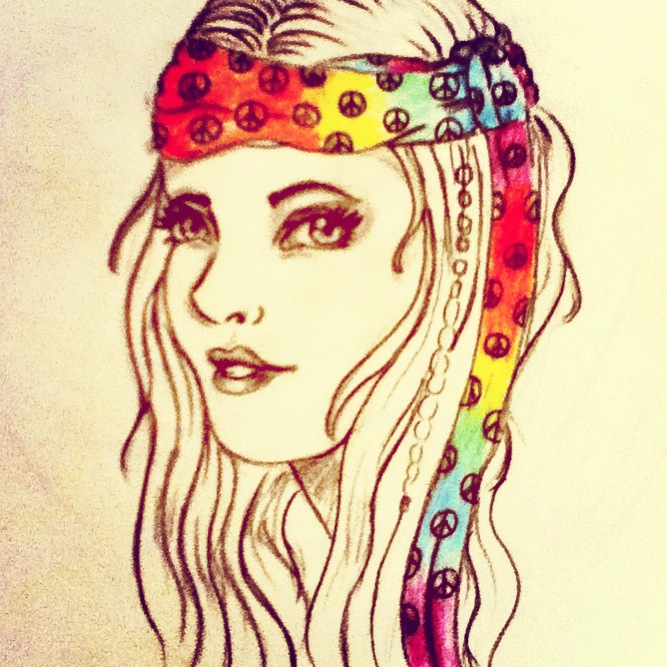 tumblr hippie drawings Becuo Hippie Images & Tumblr Drawings Pictures