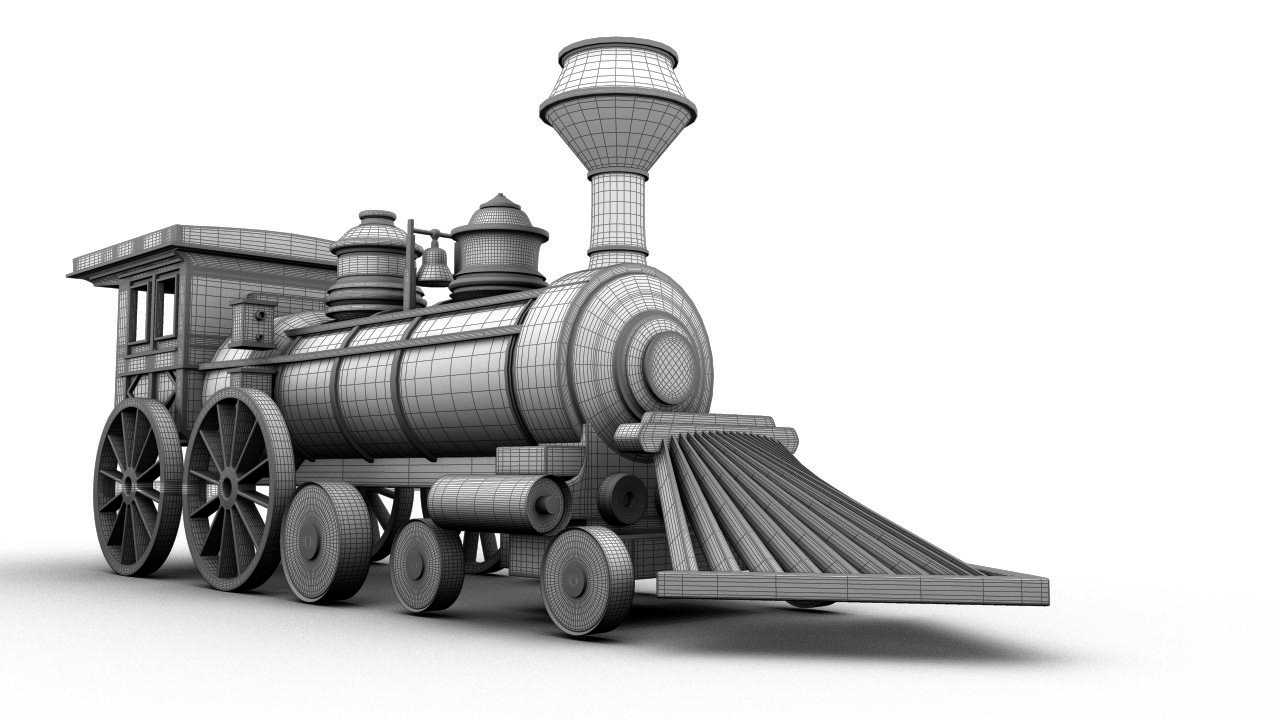 Steam train 3D model by Wlaban on DeviantArt