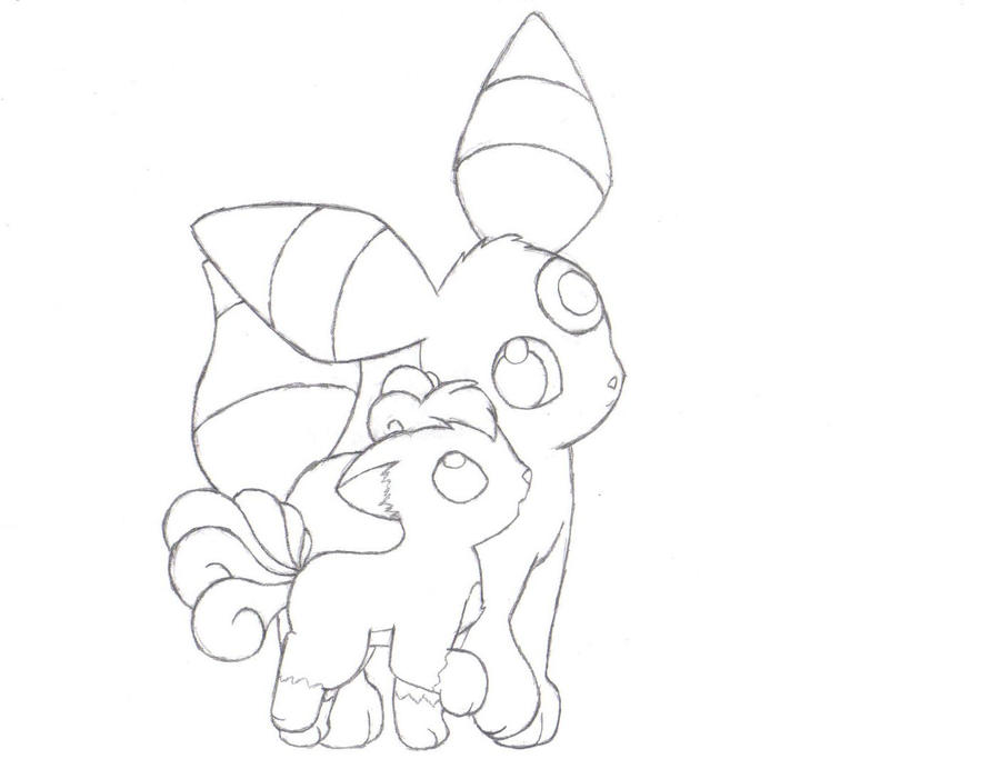 umbreon coloring pages free - photo #50