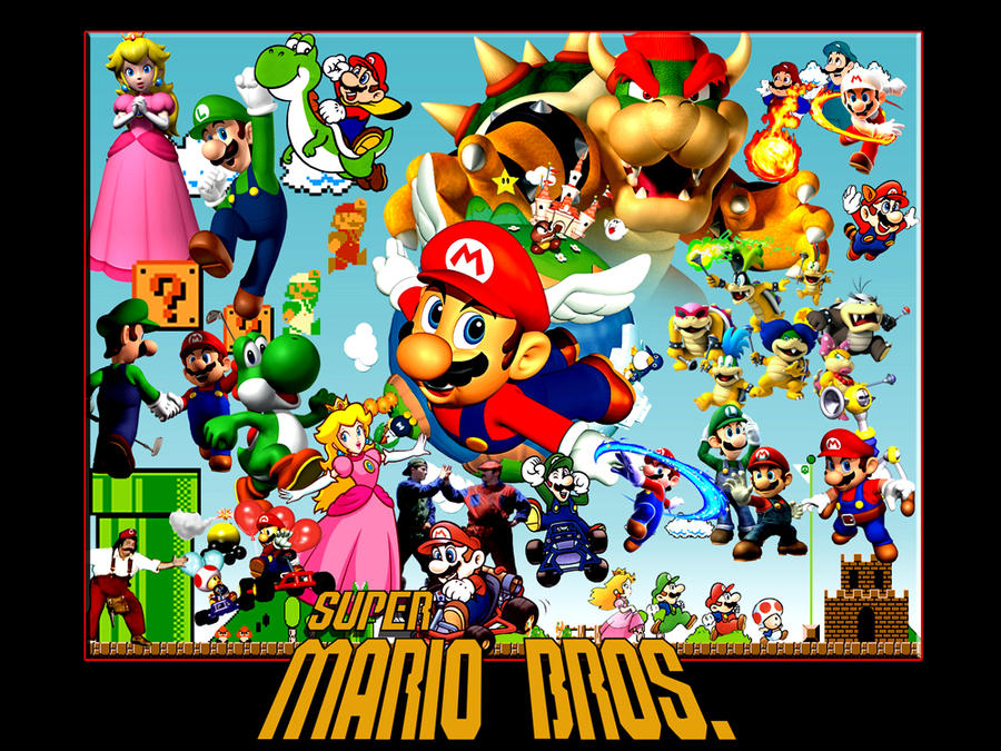 mario bros wallpaper. Ultimate Mario Bros. Wallpaper