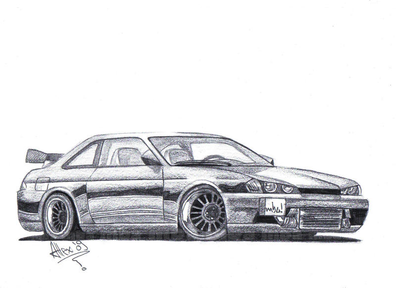 Nissan 240sx drawing #8