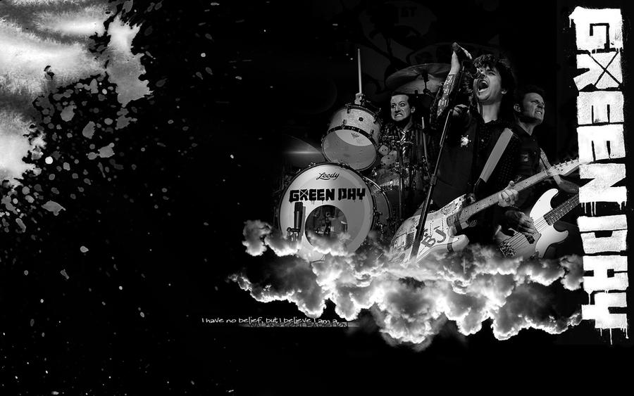 wallpaper green day. Green Day B and W Wallpaper by