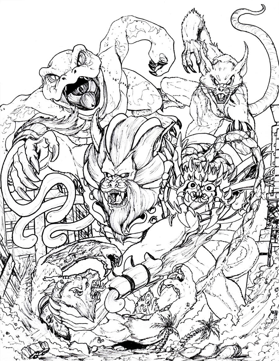 kaiju pacific rim coloring pages - photo #31