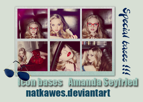 amanda seyfried icons. Icon bases - Amanda Seyfried by ~Natkawes on deviantART