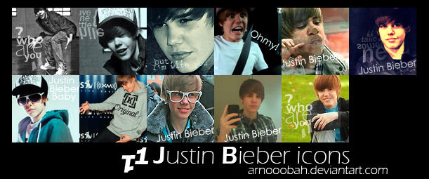 justin bieber icons. Justin Bieber icons by ~ArNoOoBah on deviantART