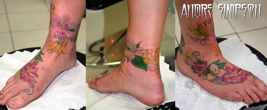 Flower Ankle Tattoo | Flower Tattoo