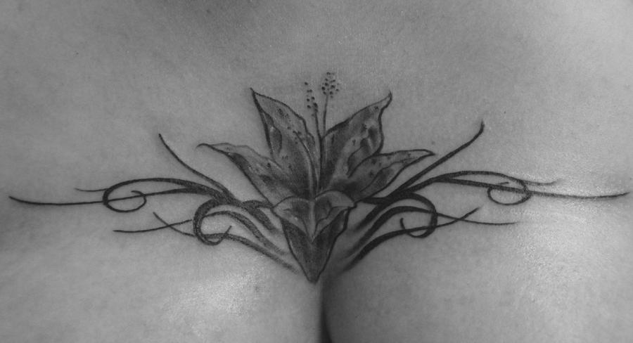 "Flower and Ornament" - flower tattoo
