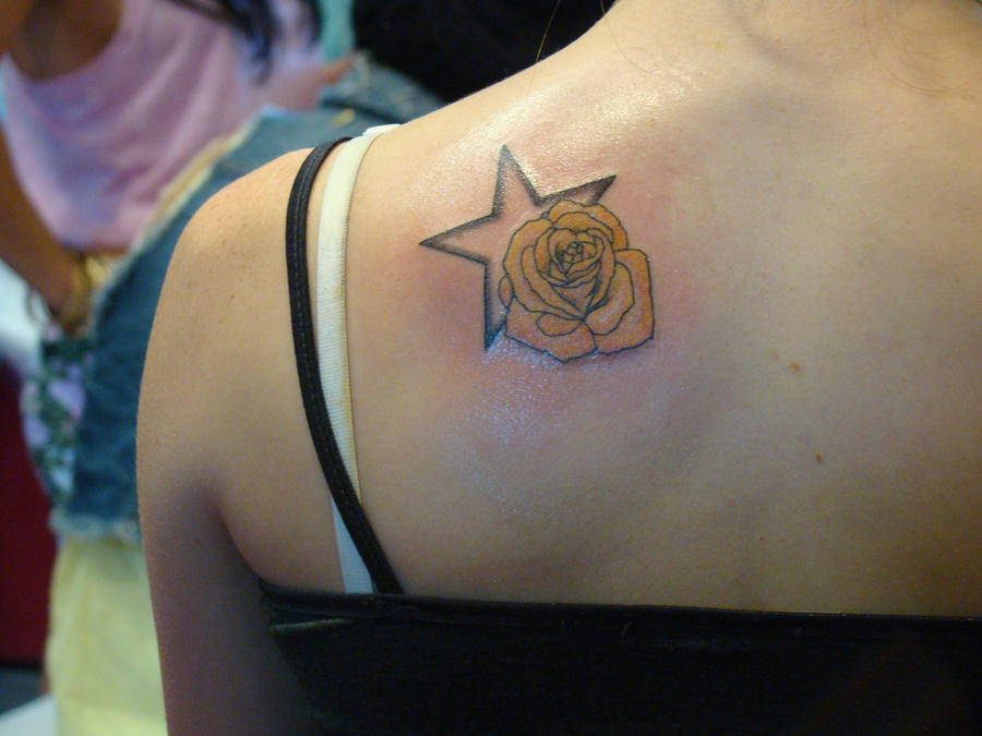 yellow rose tattoo. yellow rose tattoos. yellow