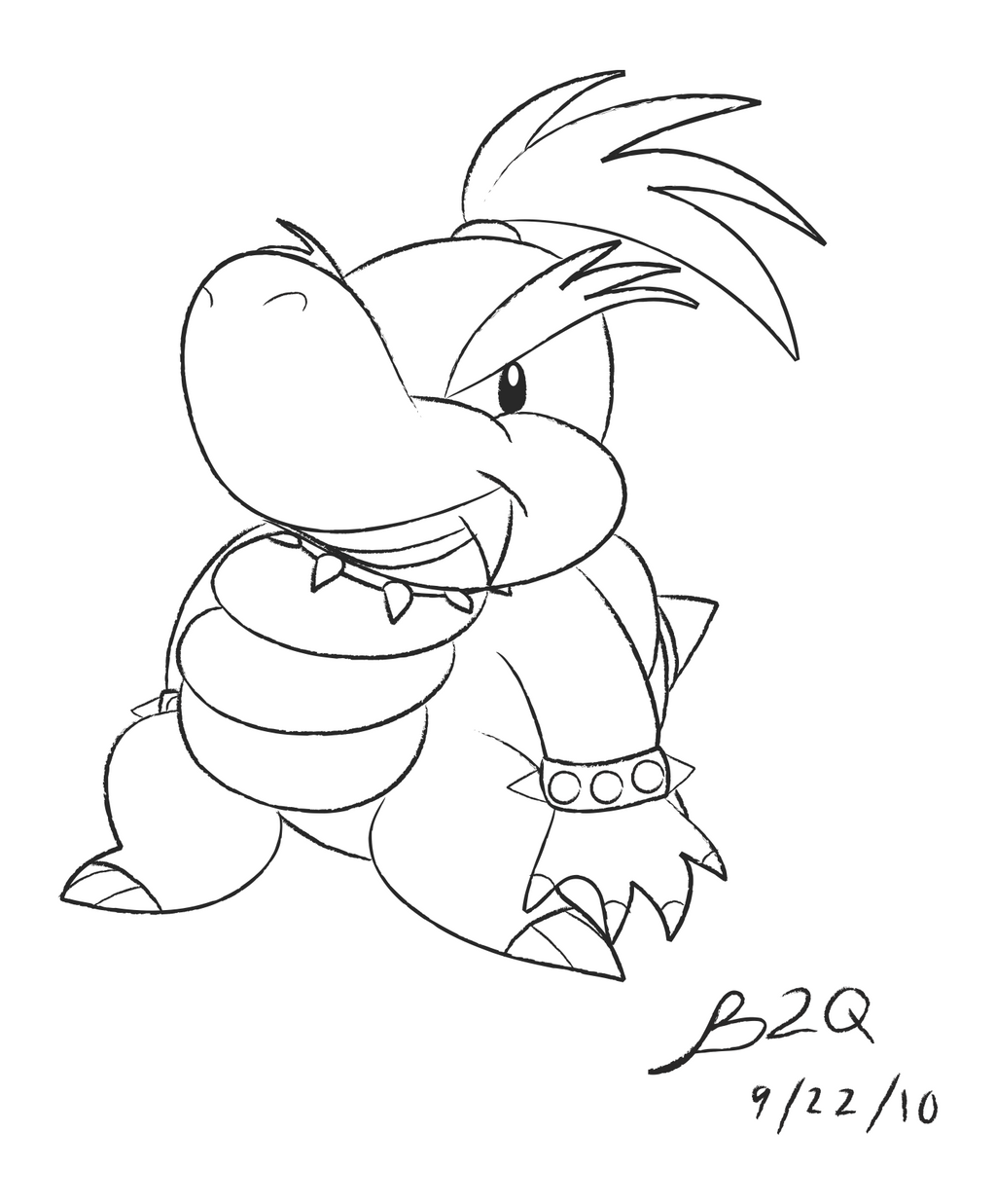 baby bowser coloring pages - photo #9
