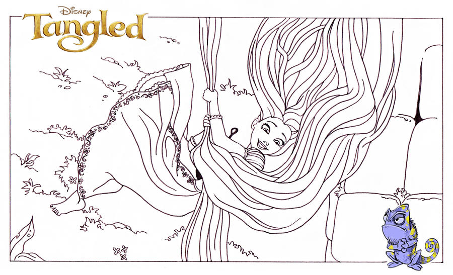 tangled coloring pages rapunzel movie - photo #23