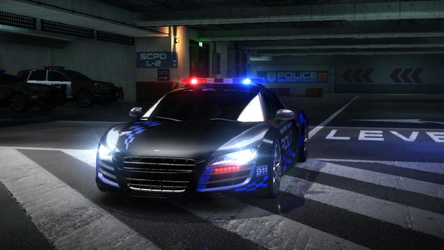 nfs wallpapers. Audi R8 Police NFS Wallpapers