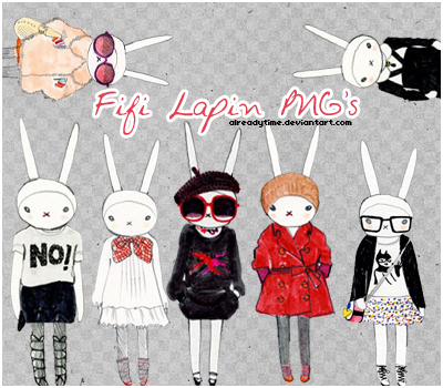 Fifi Lapin PNG's by AlreadyTime