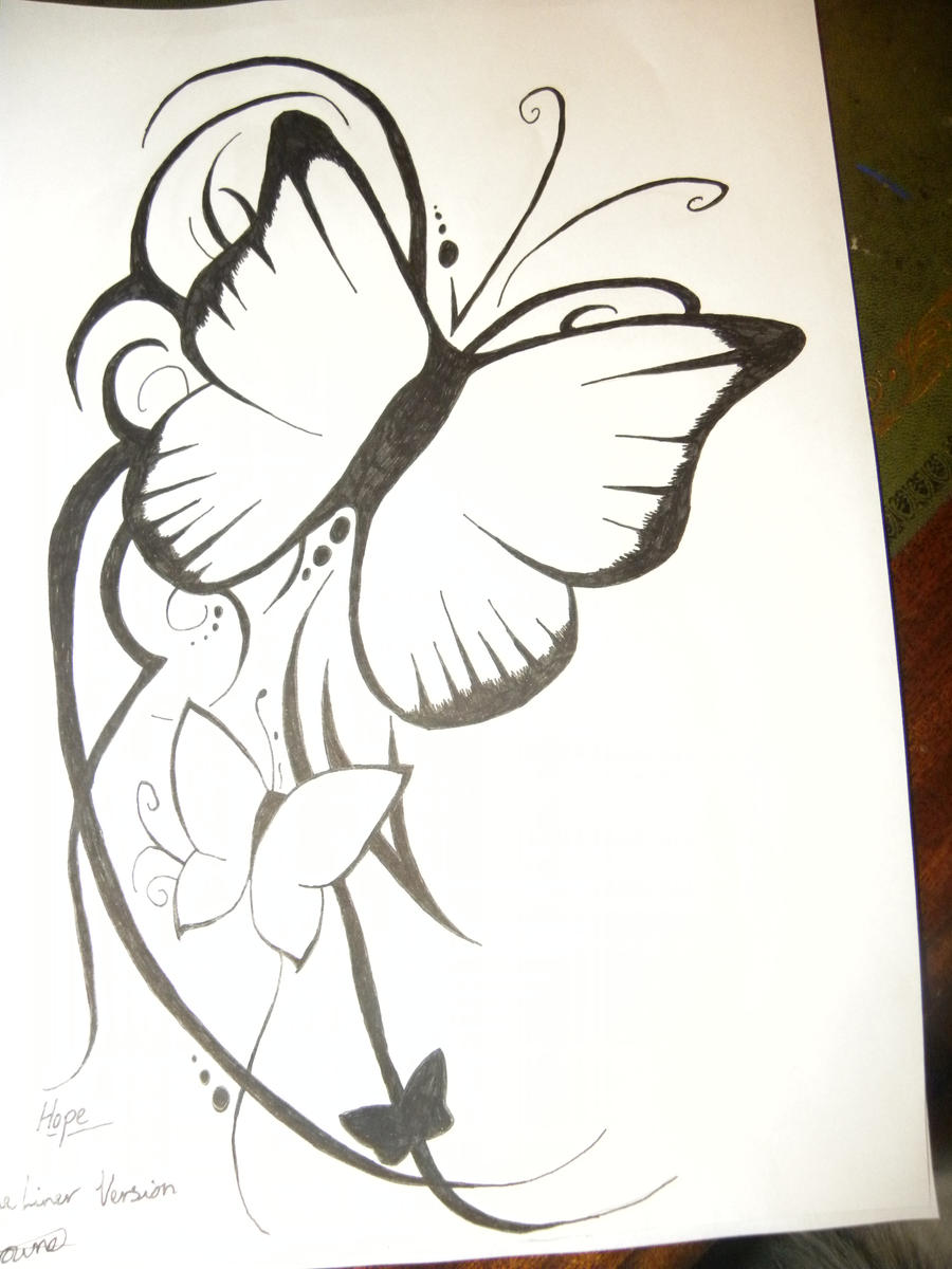 Butterfly Tattoo Black by