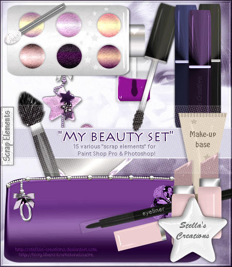 My beauty set - © Blog Stella's Creations: http://sc-artistanelcuore.blogspot.com 