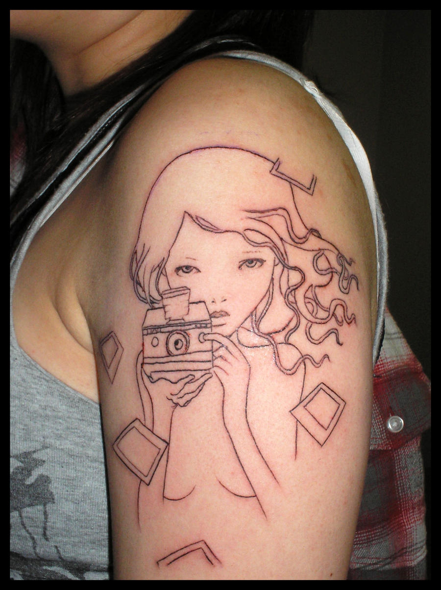 Photograph Girl Tattoo by