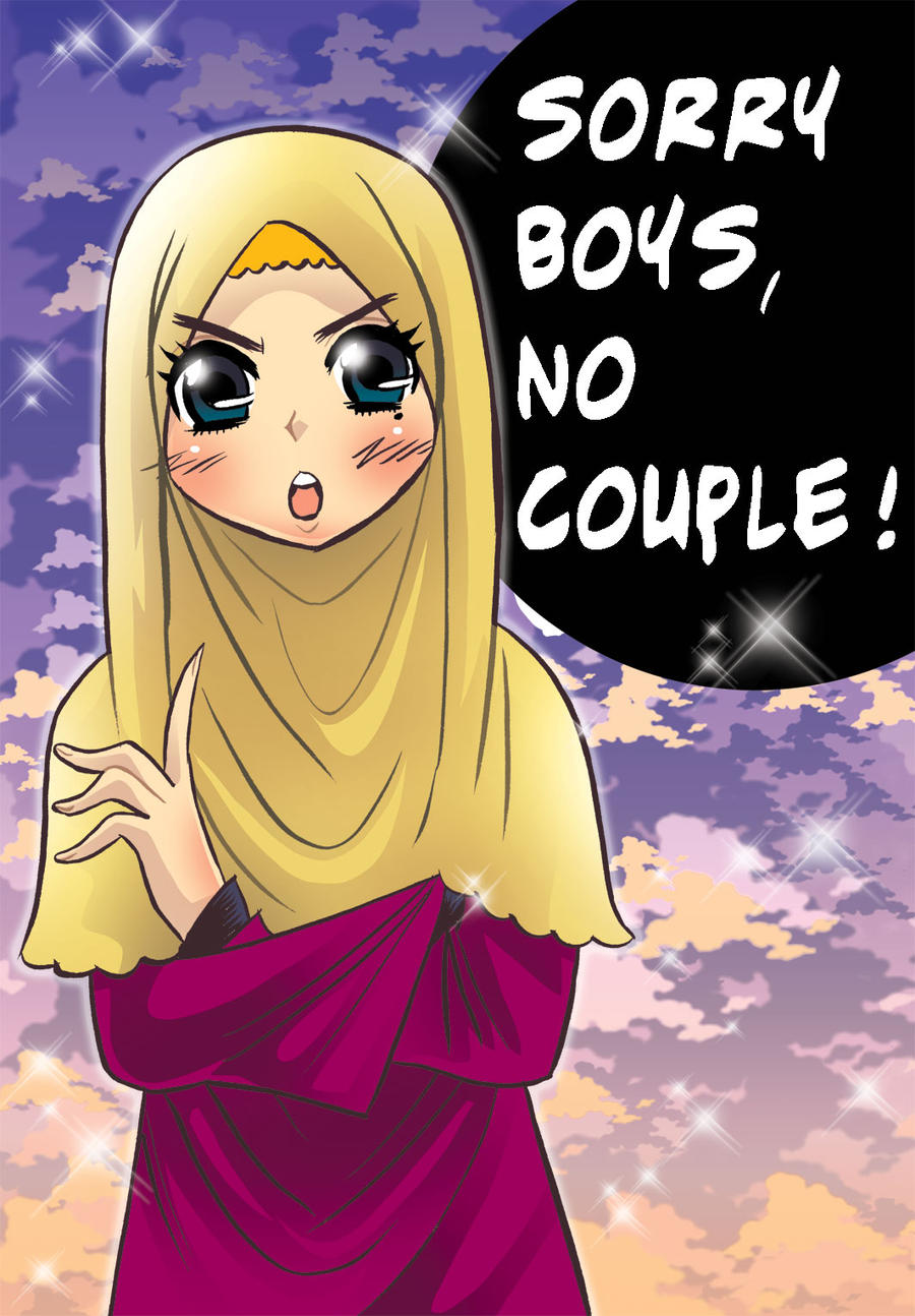 Gambar Kartun Muslim Dan Muslimah Couple Top Gambar
