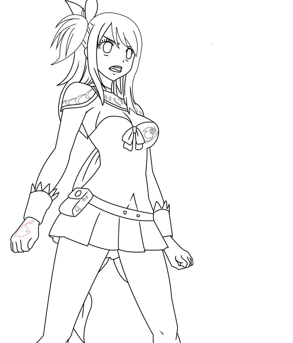 fairy tail lucy coloring pages - photo #19