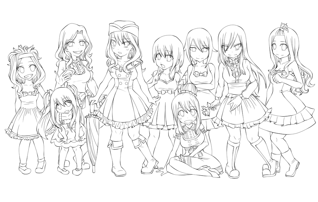 fairy tail coloring pages anime chibis - photo #48