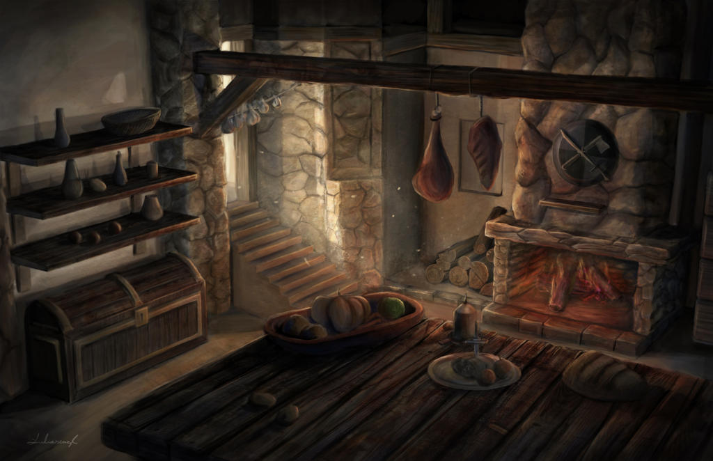 Medieval kitchen by lukkar
