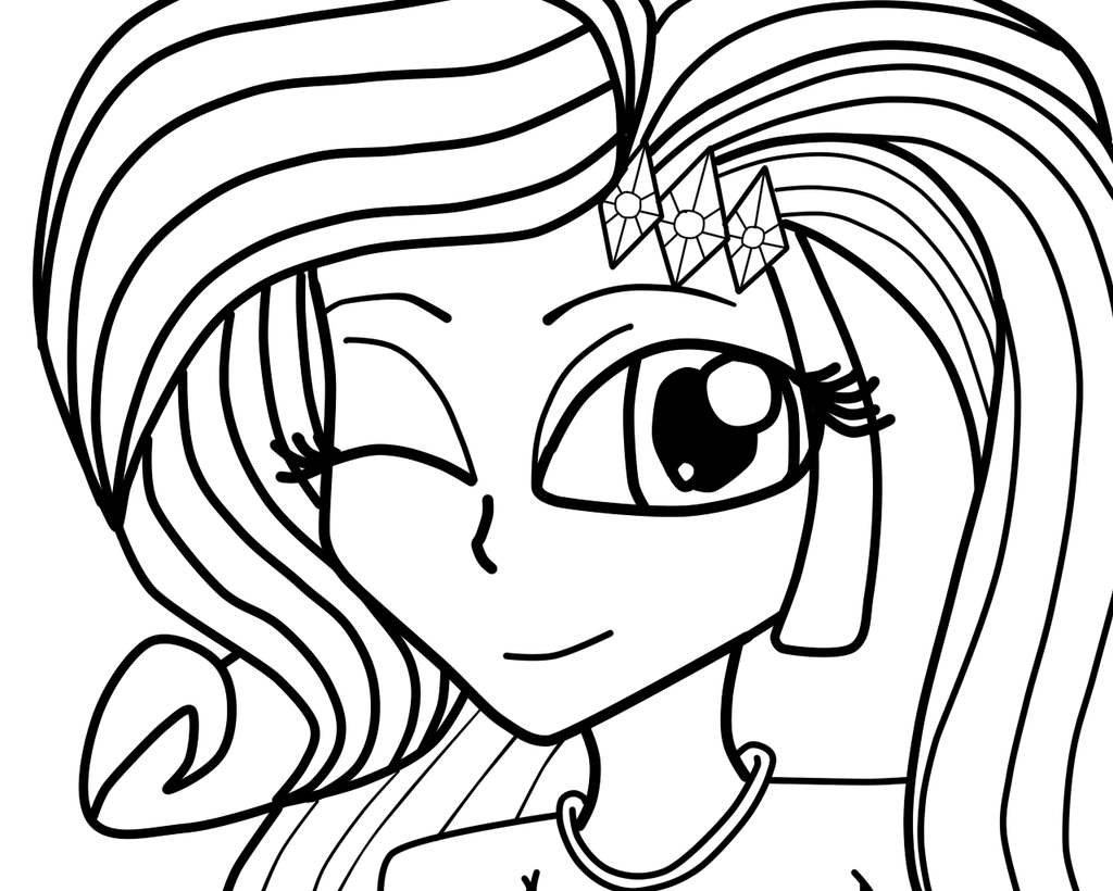 rarity coloring pages equestria girls - photo #13