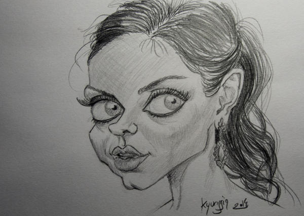 Mila Kunis caricature