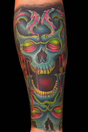 Skull sleeve - sleeve tattoo