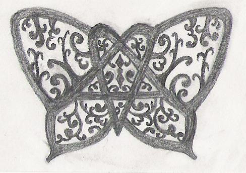 Heartagram Tatto on Heartagram Butterfly By  Fallen Angel 616 On Deviantart