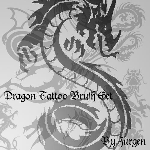 Dragon Tattoo Brush Set by ~narvils on deviantART