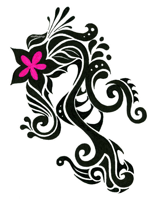 Springtime Tentacles - flower tattoo