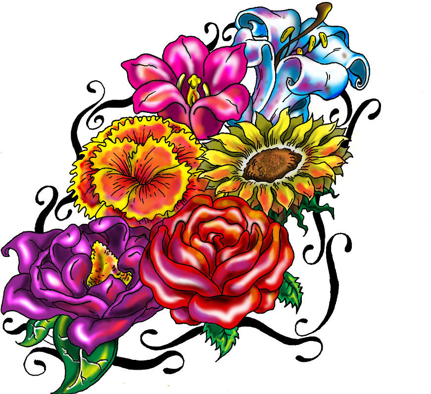 botanical gardeno my eggo | Flower Tattoo