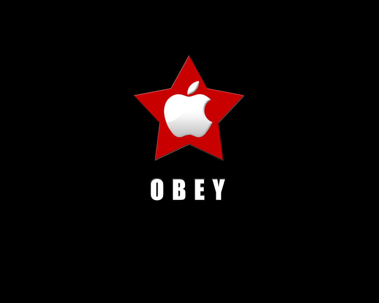 Obey Apple Black By Tch On Deviantart HD Wallpapers Download Free Images Wallpaper [wallpaper981.blogspot.com]