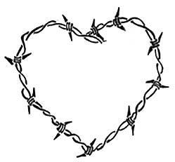 Barbed wire heart tattoo by ~Lisamahphone on deviantART