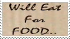 Will Eat For Food stamp by Inspirized