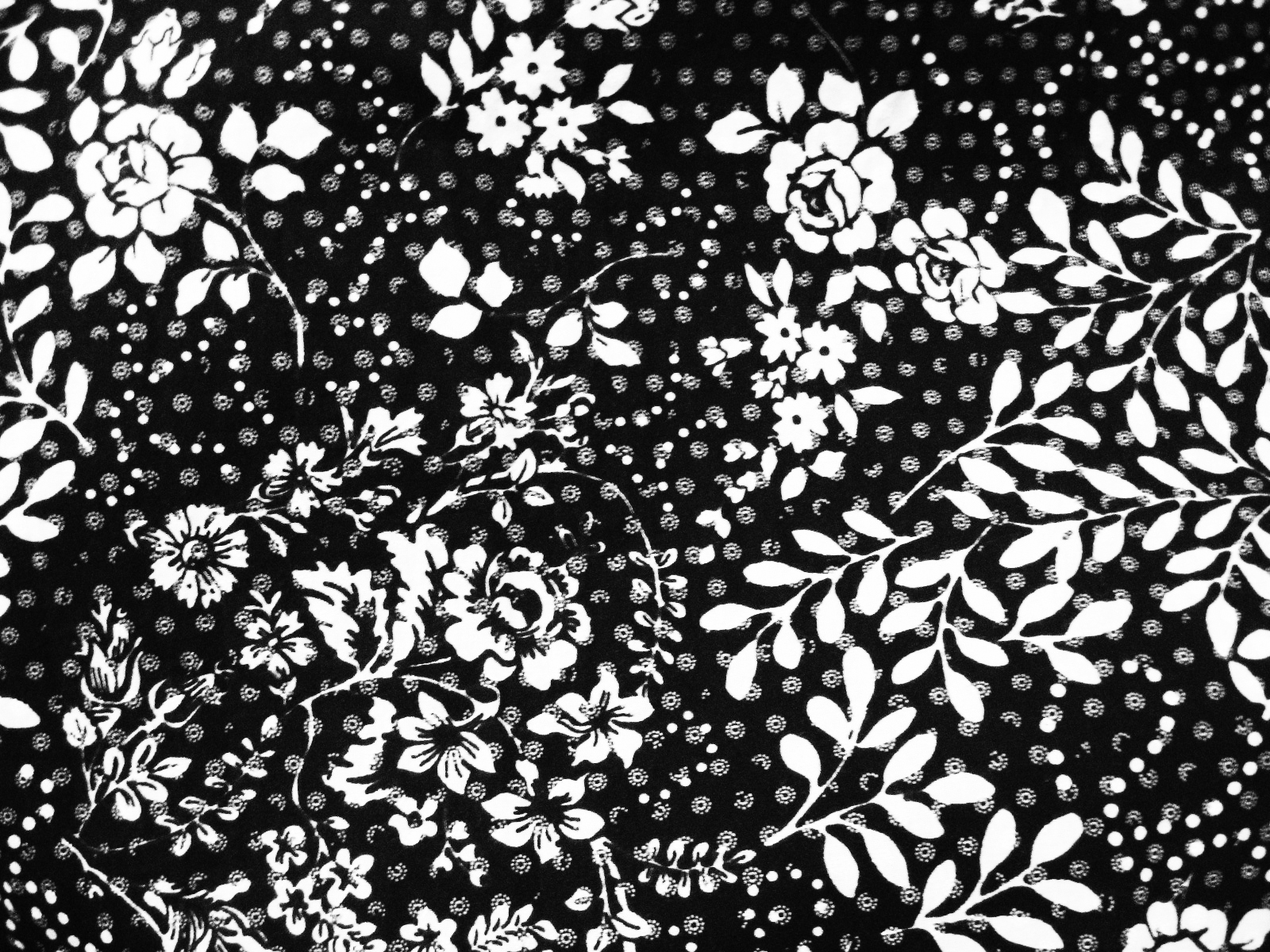 Black and White Floral Design. Aprons from Zazzle.com