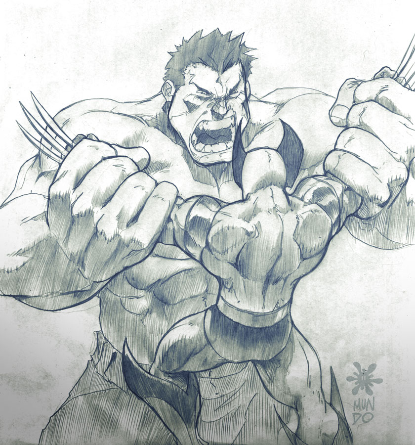 Wolverine Vs Hulk by Mundokk on DeviantArt