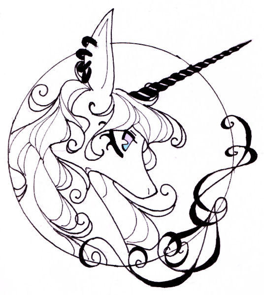 gothic unicorn by doodlekitten on DeviantArt
