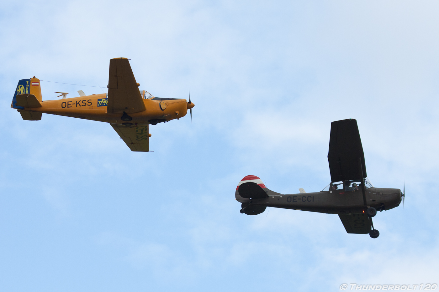 O-1E and Saab 91D